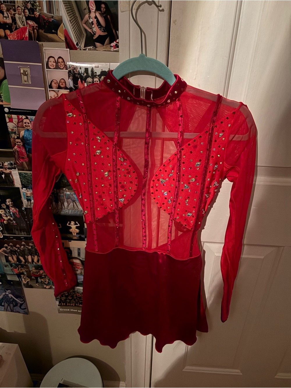 Red Custom LA Dance Designs costume